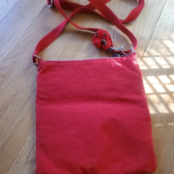 Kipling Red Two Zipper Front Cross Body With Adjustable Strap - Picture 6 of 6